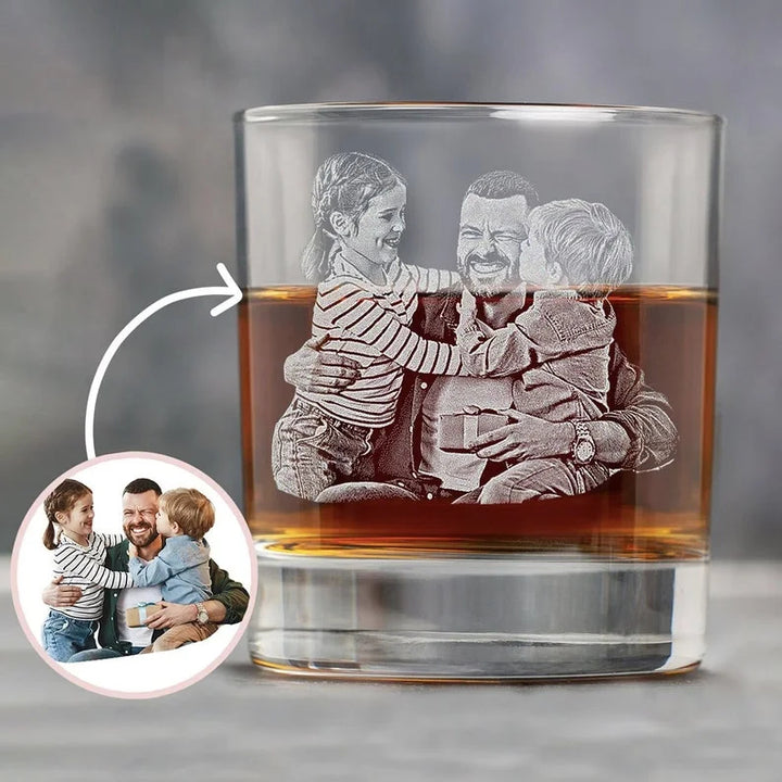 Gravez votre photo préférée sur un verre à whisky