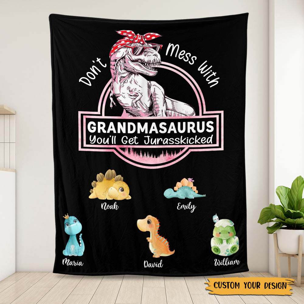 Don't Mess With Mamasaurus, You'll Get Jurasskicked - Couverture personnalisée pour maman