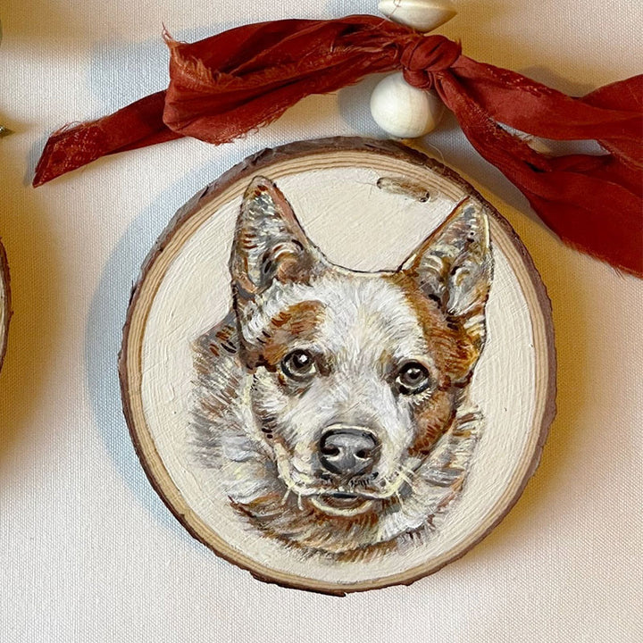 Custom Hand Painted Pet Ornament, cadeau de Noël