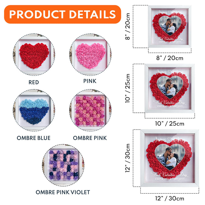 F*ck Valentine's Day I Love You Every Day -Boîte à fleurs photo personnalisée