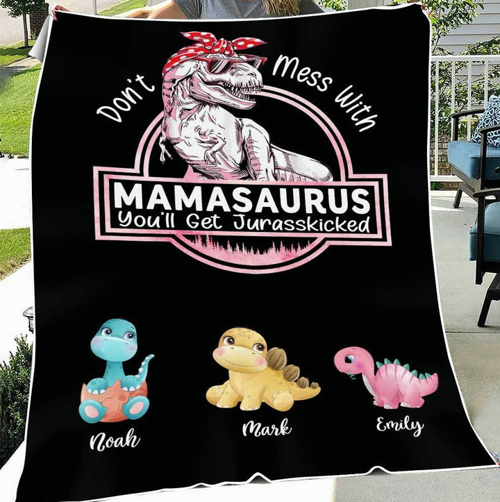 Don't Mess With Mamasaurus, You'll Get Jurasskicked - Couverture personnalisée pour maman