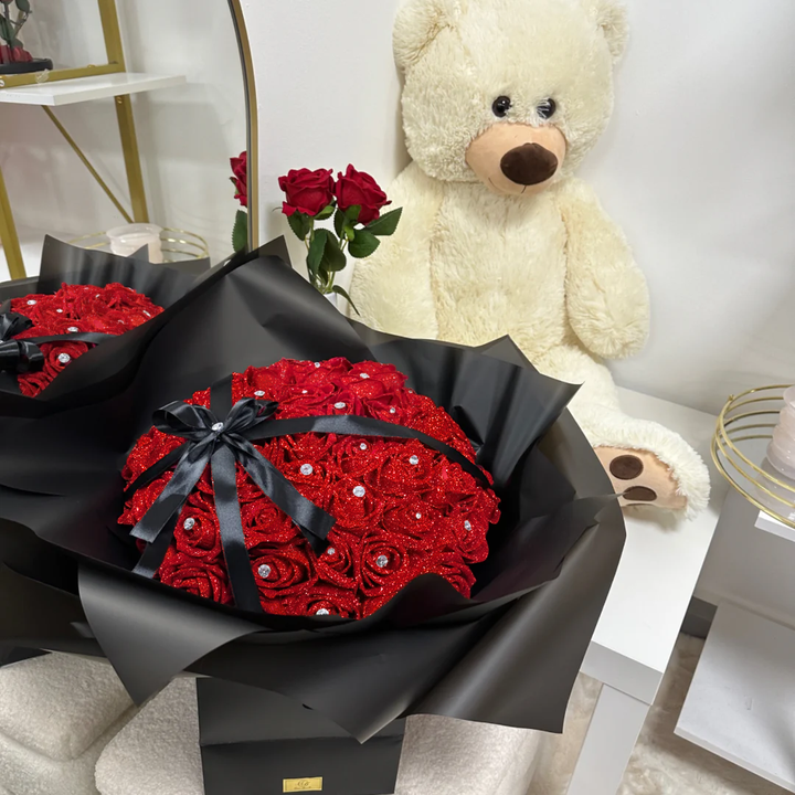 💎Bouquet de roses en diamant qui brille pour toujours (ne se fane jamais)💕
