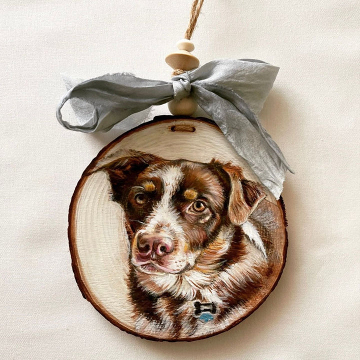 Custom Hand Painted Pet Ornament, cadeau de Noël