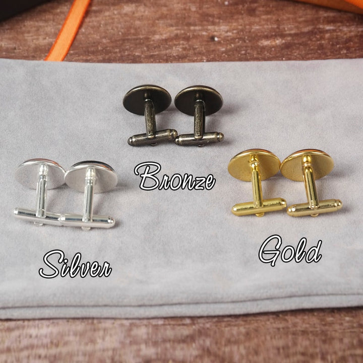 Boutons de manchette personnalisés, boutons de manchette de mariage