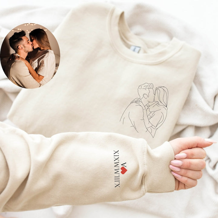 Impression en ligne personnalisée de photos de couple et de famille-Tee/ Sweatshirt