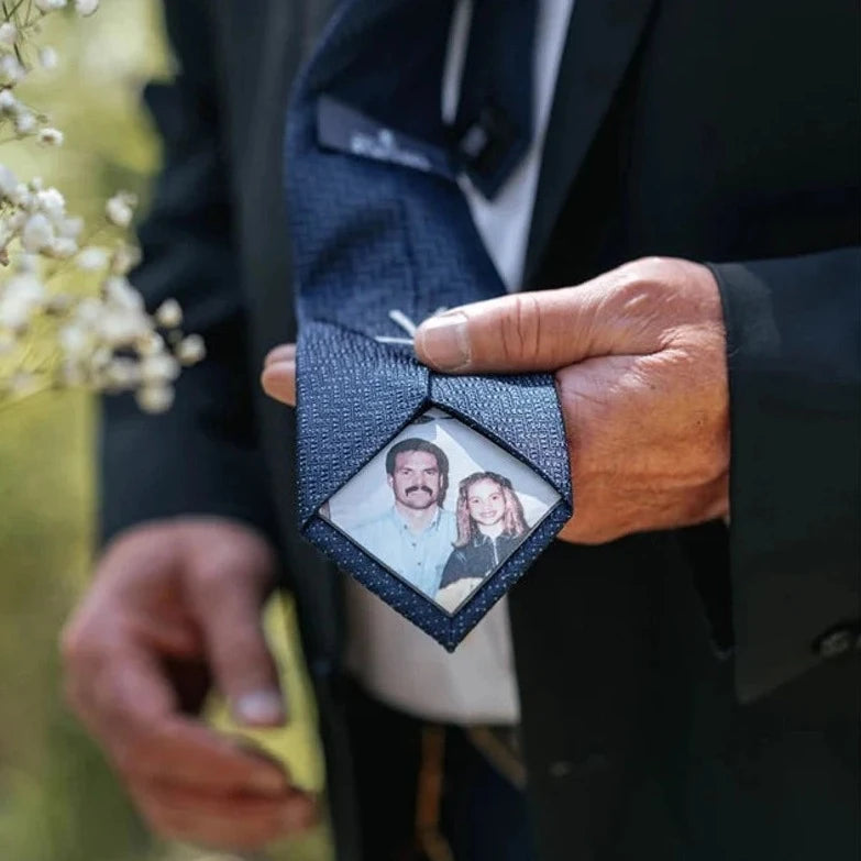 Cravate Photo Personnalisée - Cadeau Fête des Pères