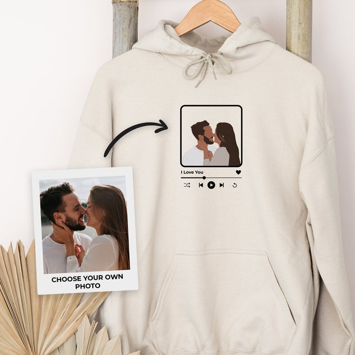 Sweat-shirt photo personnalisé-Tenue de couple