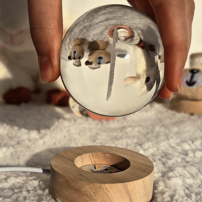 Boule de cristal photo 3D personnalisée, cadeau pour votre amour