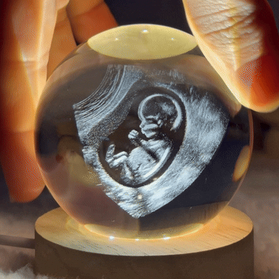 Boule de cristal photo 3D personnalisée, cadeau pour votre amour