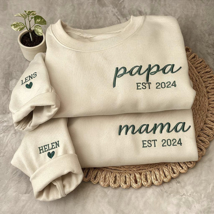 Sweatshirt Brodé - Cadeau Parfait pour PAPA/MAMAN