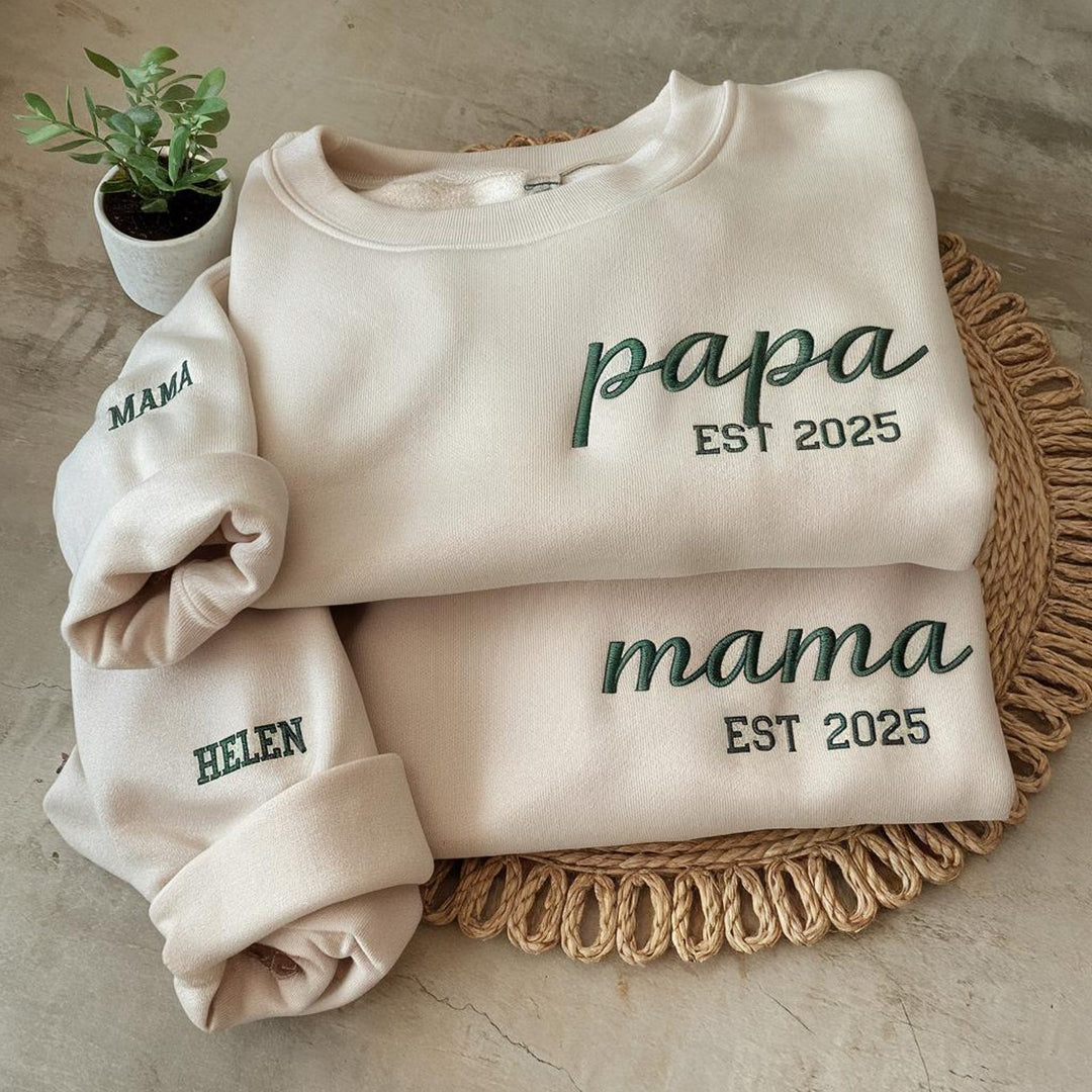 Sweatshirt Brodé - Cadeau Parfait pour PAPA/MAMAN
