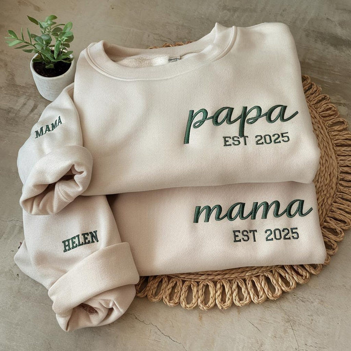 Sweatshirt Brodé - Cadeau Parfait pour PAPA/MAMAN