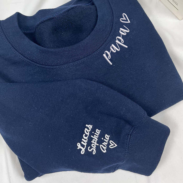 PAPA Sweatshirt Brodé - Cadeau Parfait pour la Fête des Pères