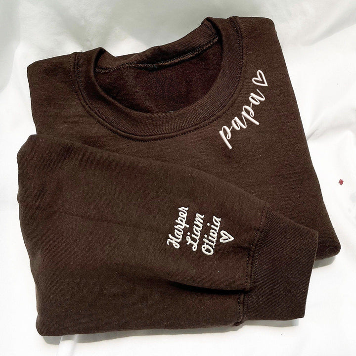PAPA Sweatshirt Brodé - Cadeau Parfait pour la Fête des Pères