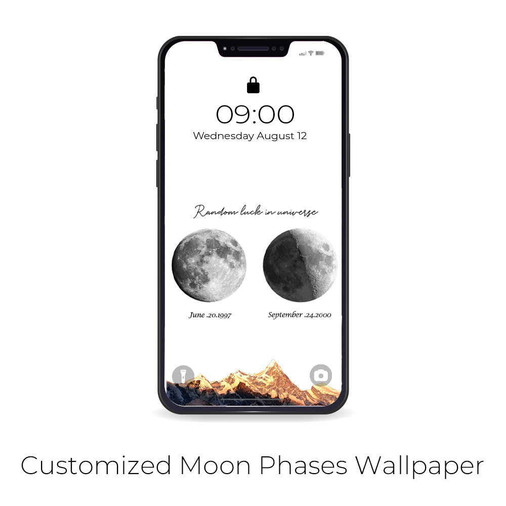 🌔 Lampe LED personnalisée avec phases lunaires inscriptibles