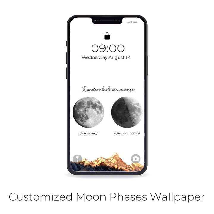 🌔 Lampe LED personnalisée avec phases lunaires inscriptibles