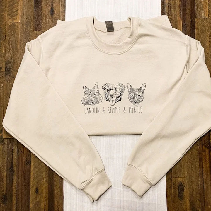 Personnalisation de plusieurs motifs d'animaux-sweatshirt