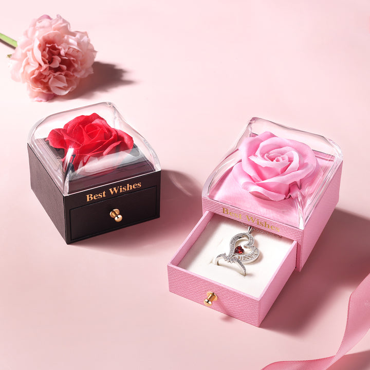 Boîte Rose Éternelle coffret cadeau