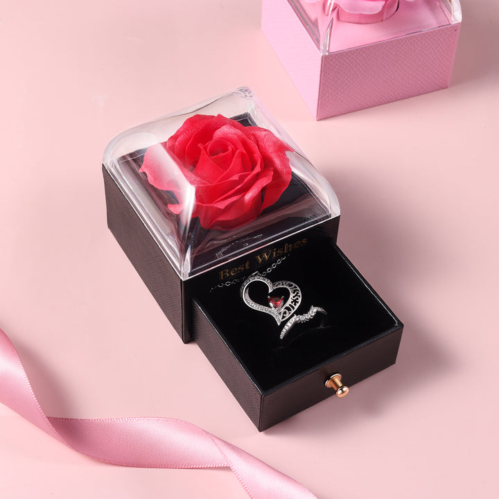 Boîte Rose Éternelle coffret cadeau