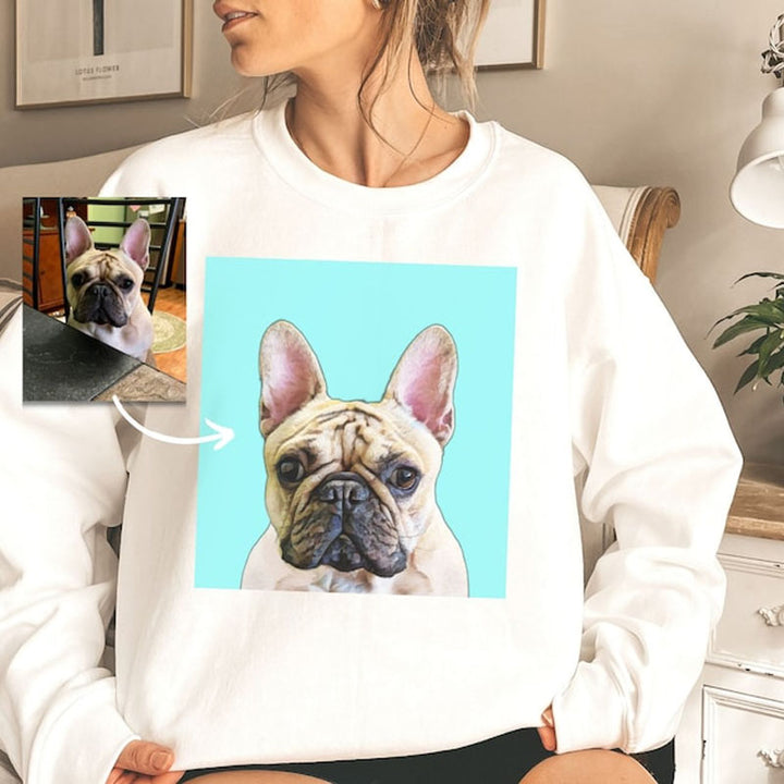 Sweat-shirt personnalisé pour animaux de compagnie - Impression photo couleur