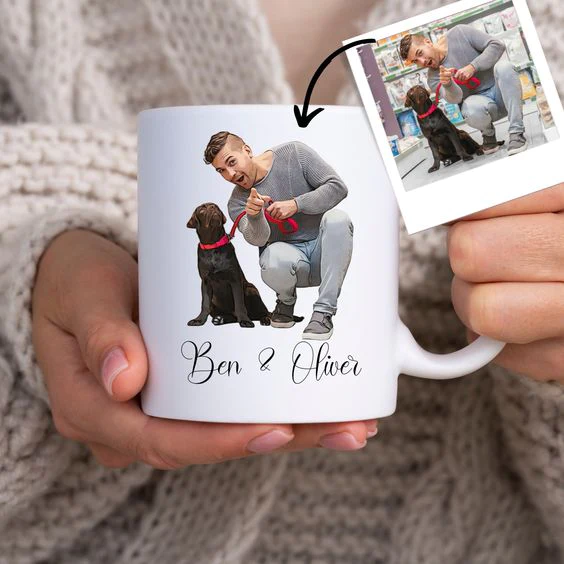 Mug photo personnalisée-pour les animaux