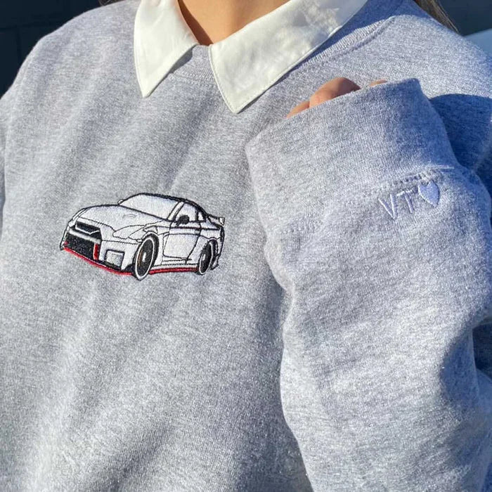 Sweatshirt Personnalisés l’artisanat Voiture-moto-pour lui/elle