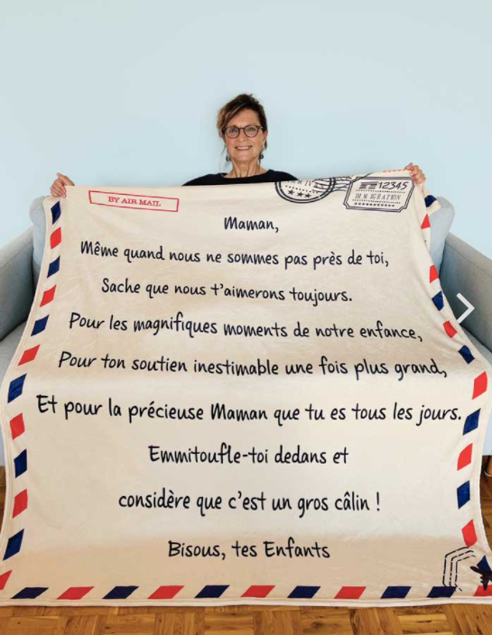 Maman-Couverture plaids polaire Cadeau Fête des mères A-Style