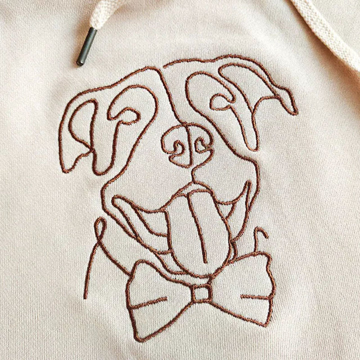 Sweatshirt pour animaux Brodé Personnalisé- à ligne unique