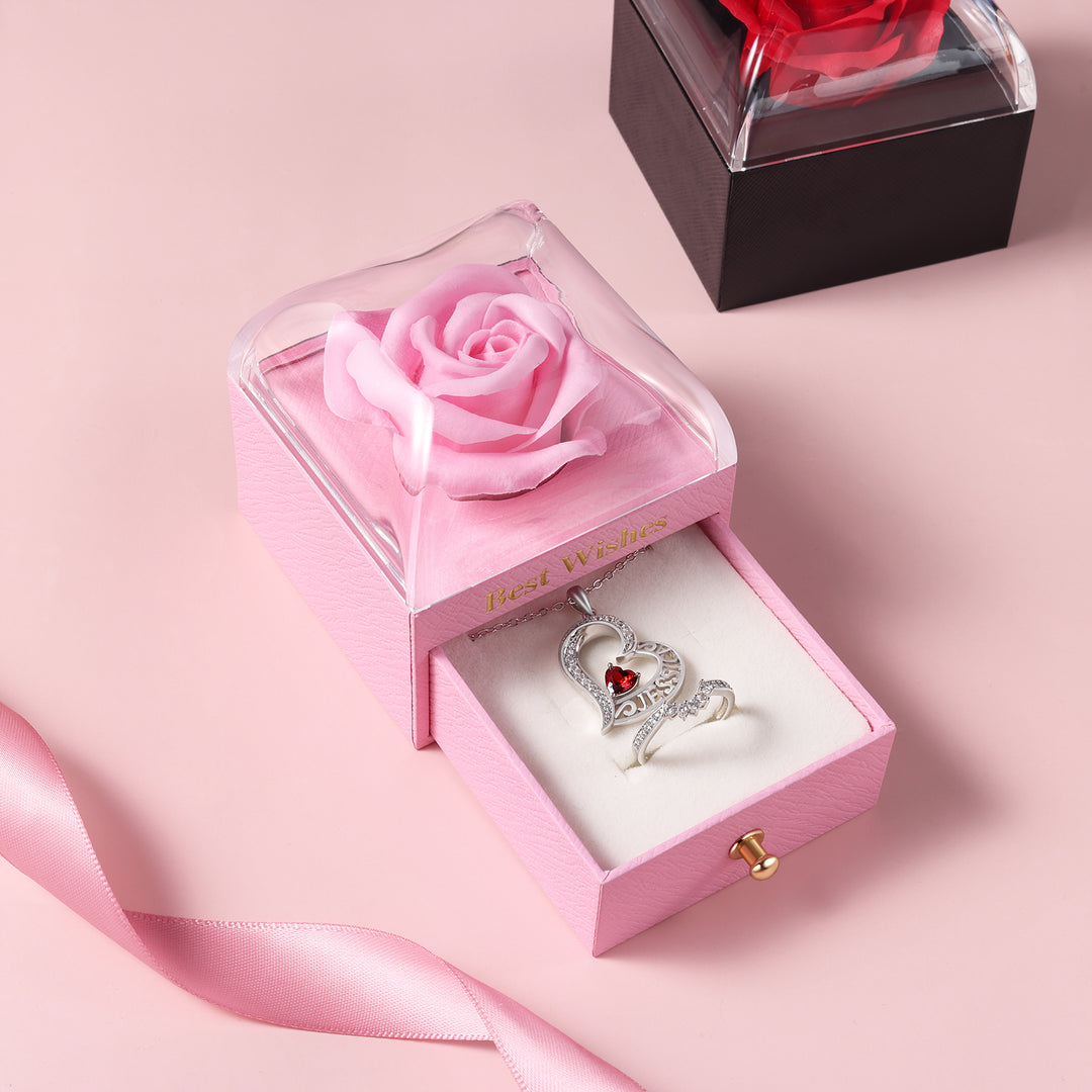 Boîte Rose Éternelle coffret cadeau