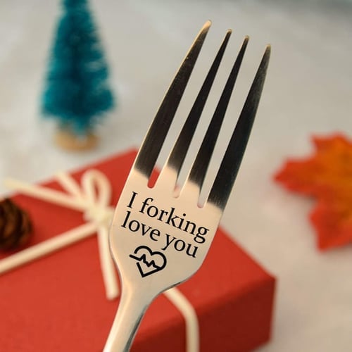💝 Fourchette gravée 💝