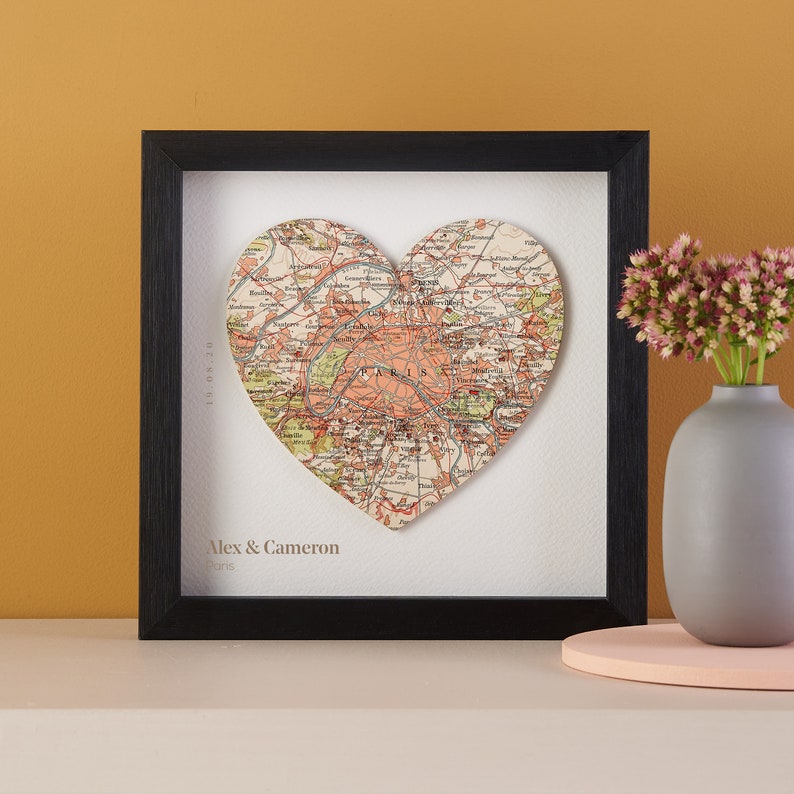 Carte personnalisée Wall Art - Cadeau de la Saint-Valentin