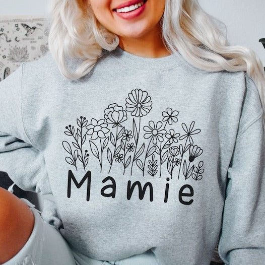 Sweatshirt Personnalisé Mamie: Cadeau Douillet pour Mamie Chérie