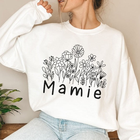 Sweatshirt Personnalisé Mamie: Cadeau Douillet pour Mamie Chérie