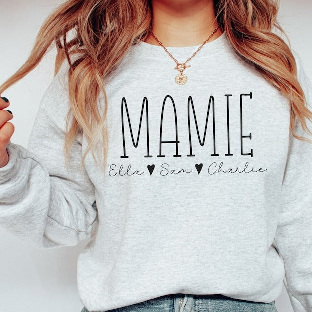 Mamie Sweatshirt Personnalisé: Cadeau Unique et Confortable