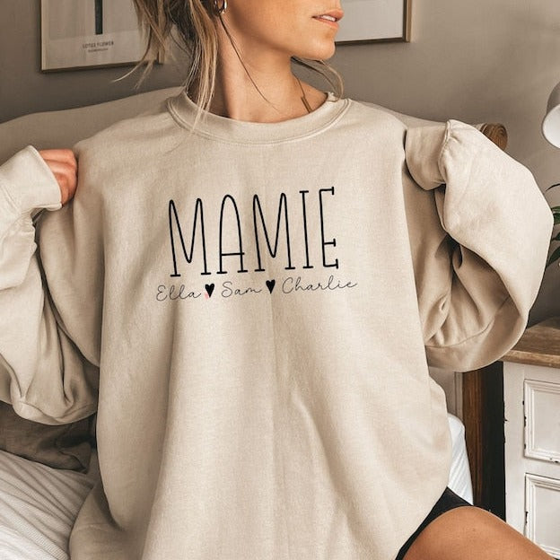 Mamie Sweatshirt Personnalisé: Cadeau Unique et Confortable