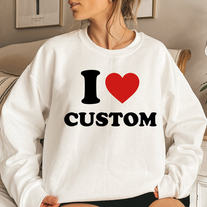 Personnaliser Sweatshirt my ❤ texte-tenue de couple