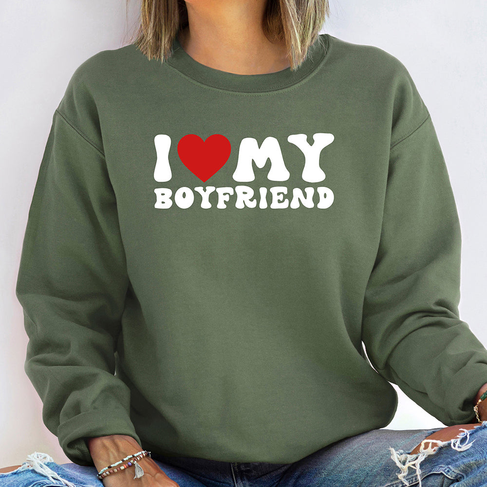 Personnaliser Sweatshirt my ❤ texte-tenue de couple